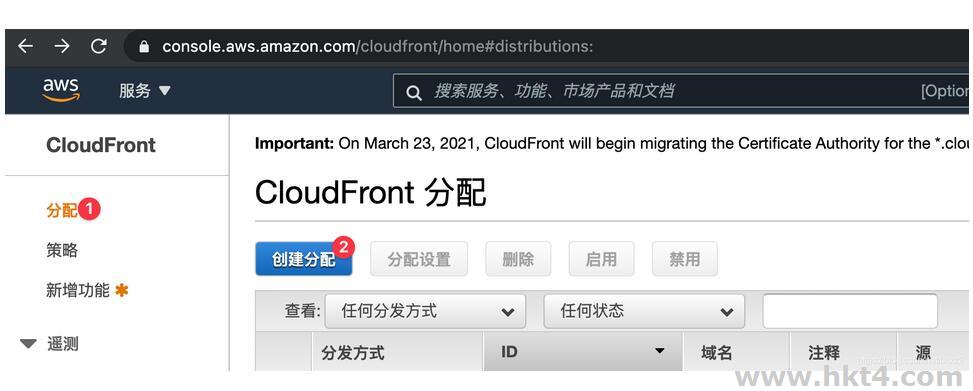 在AWS中实现动态CDN