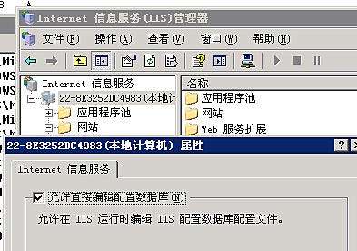 香港服务器IIS元数据库损坏