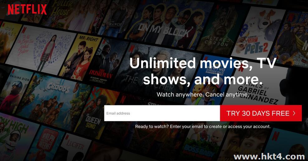 国内用户用香港服务器看Netflix
