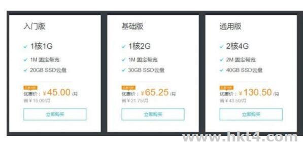 低价香港云服务器